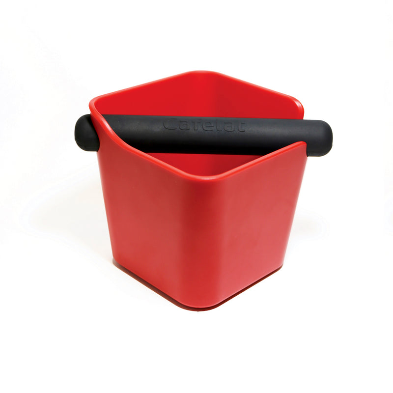 The latest design of the Cafelat knockbox series. A small (cute) knockbox in black and red which is excellent for home barista. A must-have espresso accessory in your home. 