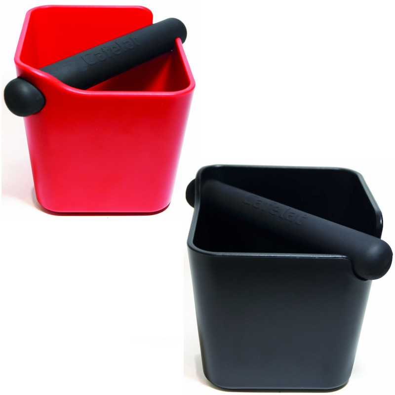 Knockboxes or Knock bins, are the essential accessories for the home user or barista. Cafelat has Home Knockbox, Small Tubbi, Large Tubbi, Cafe Knockbox, Classic Knockbox for sale.